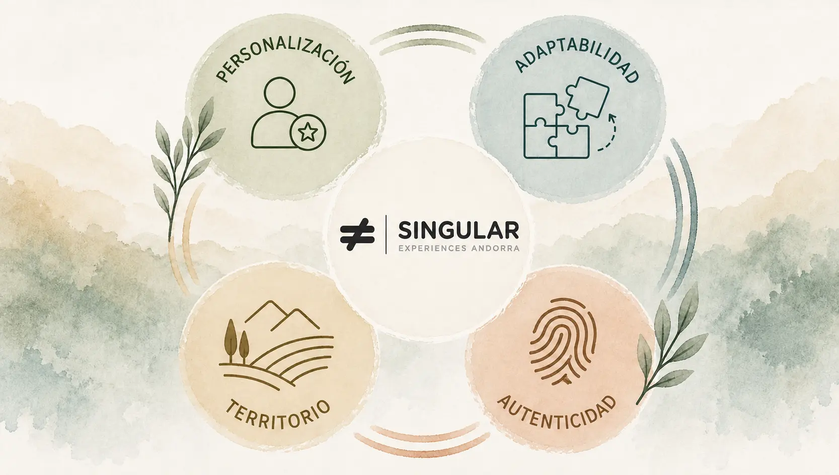 El enfoque Singular — Personalización, Adaptabilidad, Territorio, Autenticidad